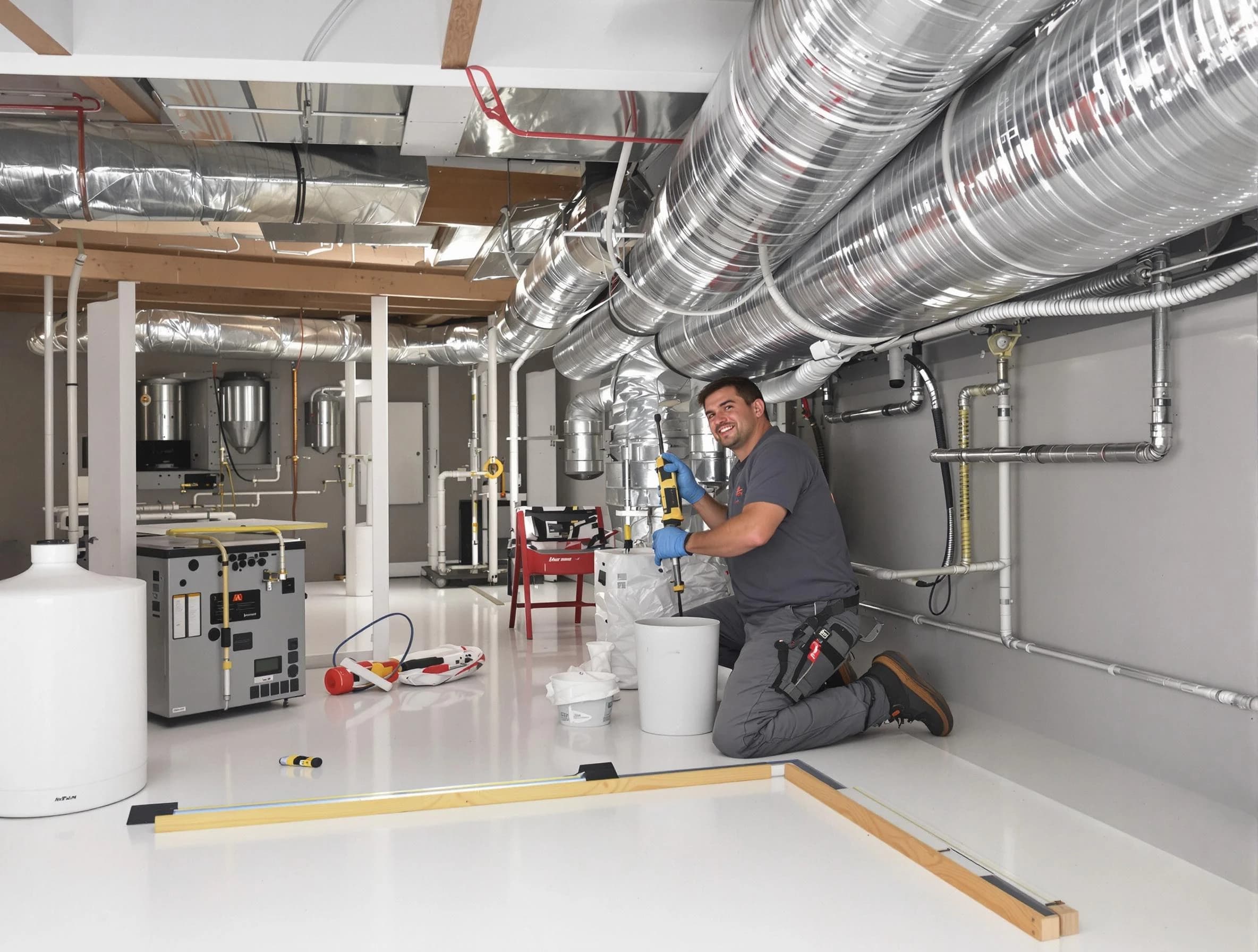 Professional duct sealing service by Powder Springs Air Duct Cleaning in Powder Springs