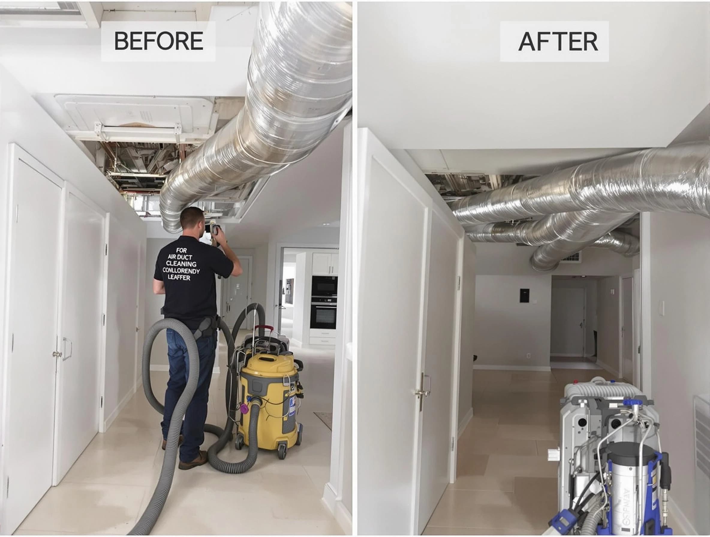 Powder Springs Air Duct Cleaning professional performing thorough air duct cleaning in Powder Springs