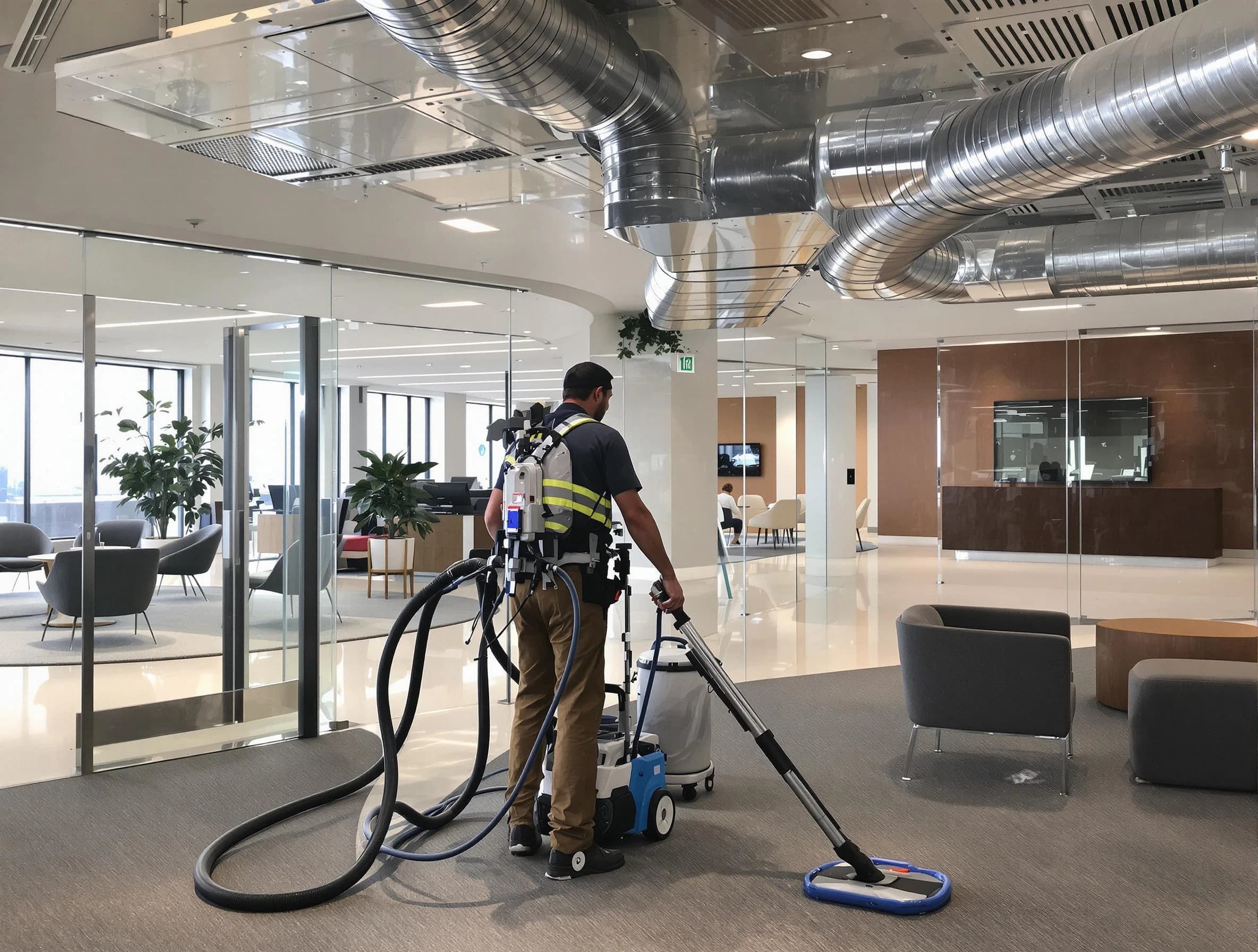 Commercial duct cleaning service by Powder Springs Air Duct Cleaning in Powder Springs