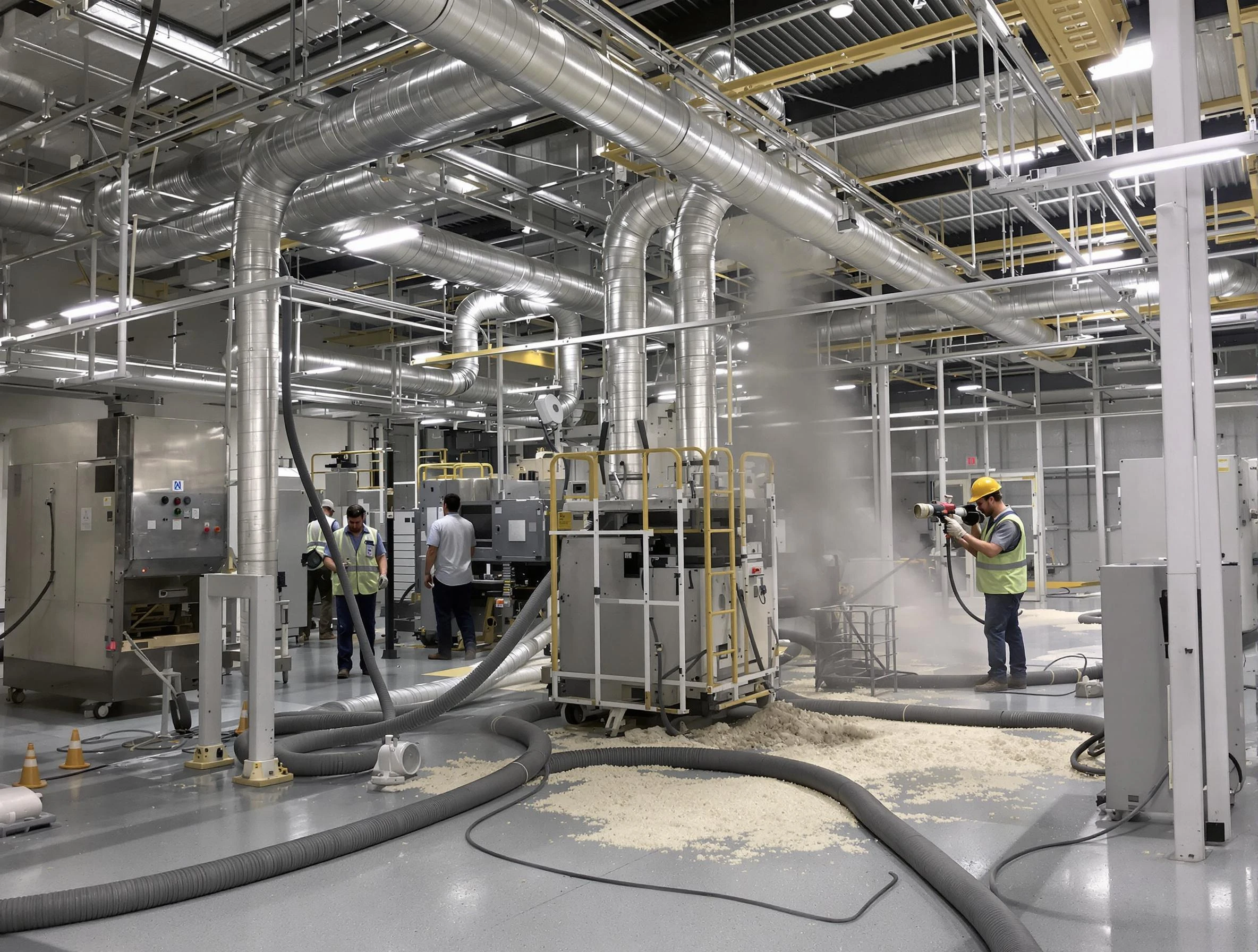 Heavy-duty industrial duct cleaning by Powder Springs Air Duct Cleaning in Powder Springs